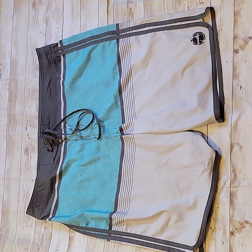 O'Neill Board Shorts Swim Trunks 40 Blue color block